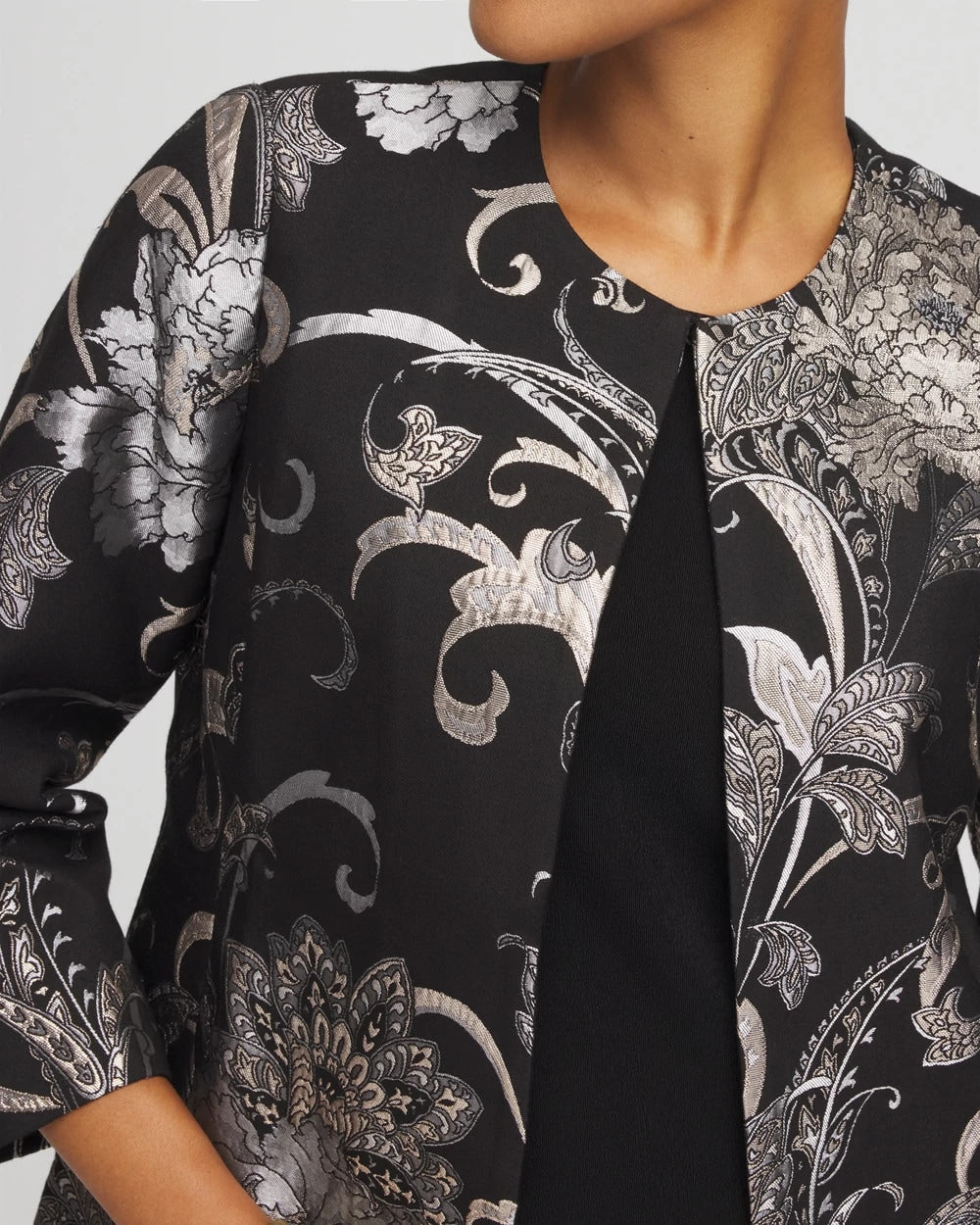 Travelers™ Collection Jacquard Floral Shine Jacket