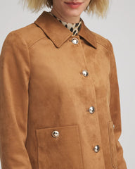 Chico's Women | Suede Cropped Jacket BURNT SIENNA