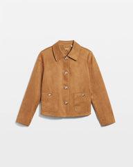 Chico's Women | Suede Cropped Jacket BURNT SIENNA