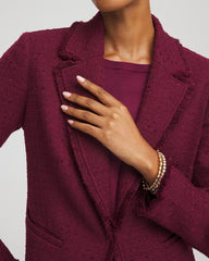 Chico's Women | Tweed Fringe Blazer DEEP CHIANTI