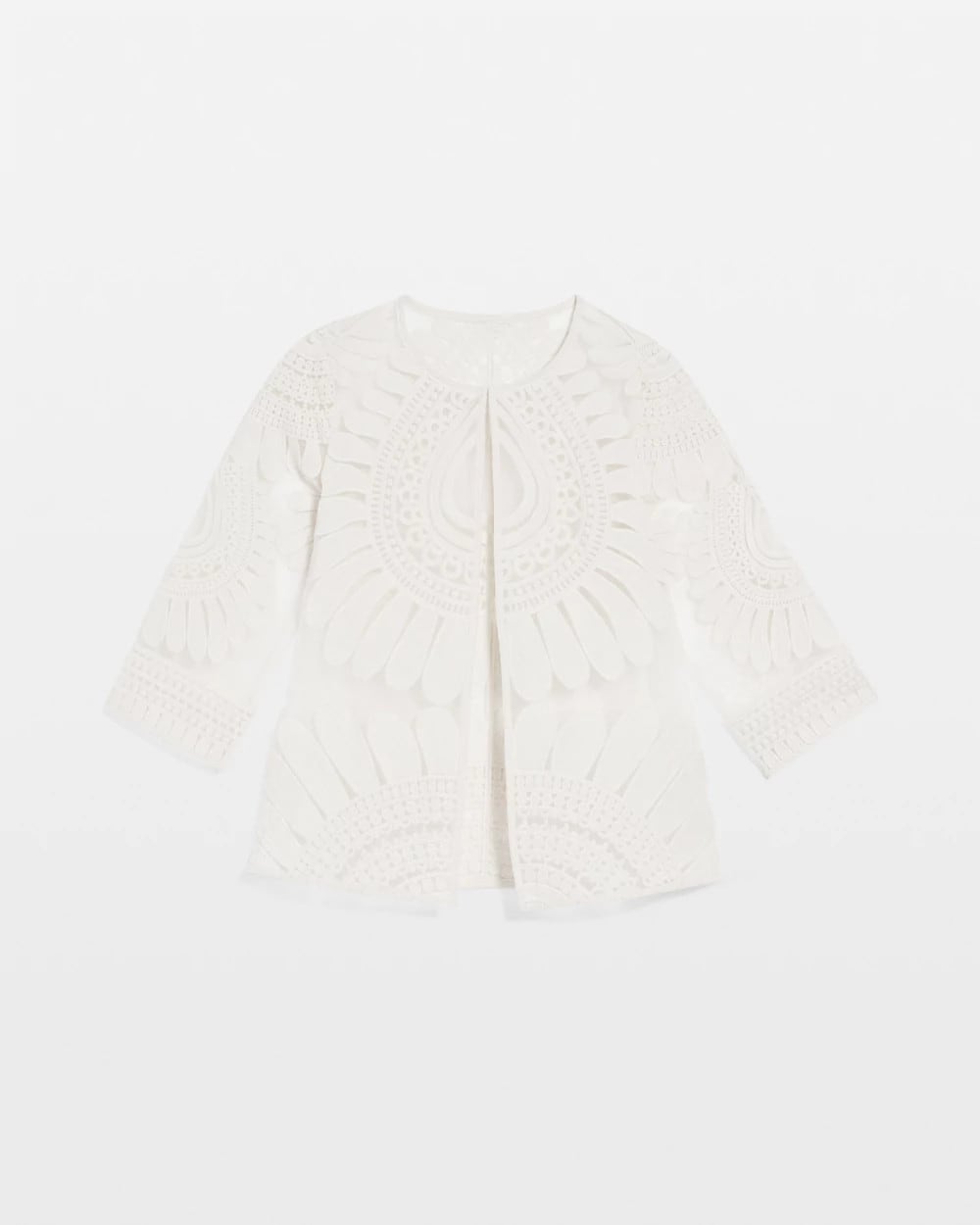 Travelers™ Collection Embroidered 3/4 Sleeve Jacket