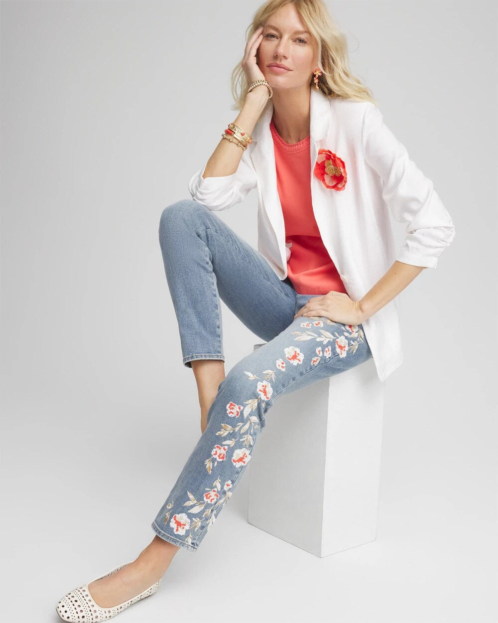 Linen Stretch Blazer