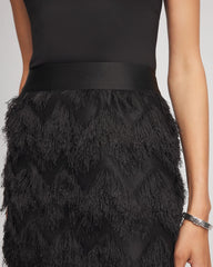 Chevron Fringe Party Skirt