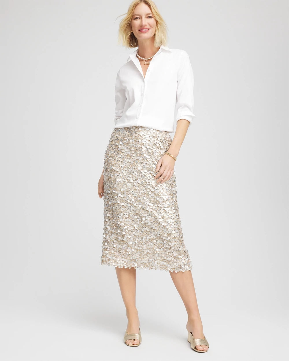 Sequins Party Pencil Skirt