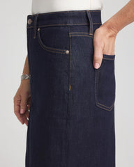 Chico's Women | High-Rise Straight Stretch-Denim Skirt CEDAR RINSE