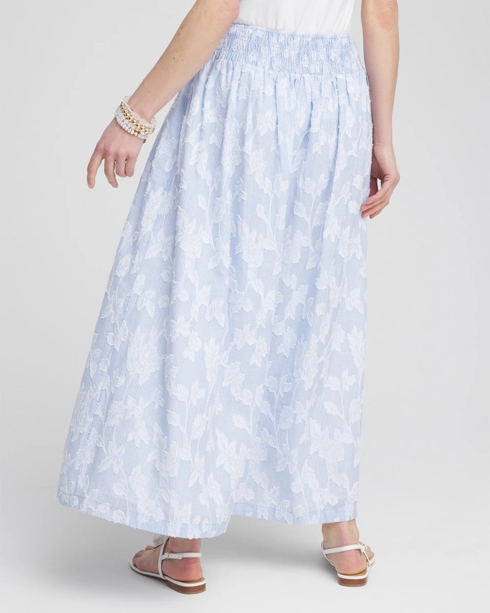 Floral Jacquard Maxi Skirt