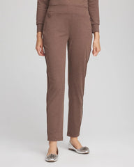 Chico's Women | Zenergy® Cloud Satin Trim Pants WALNUT