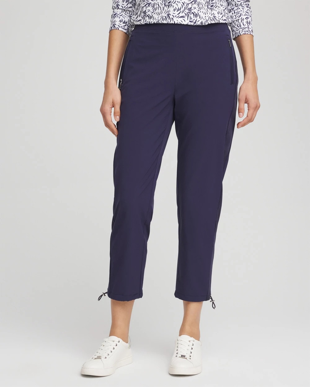 Chico's Women | Zenergy® UPF Rib Mix Cropped Pants PASSPORT BLUE