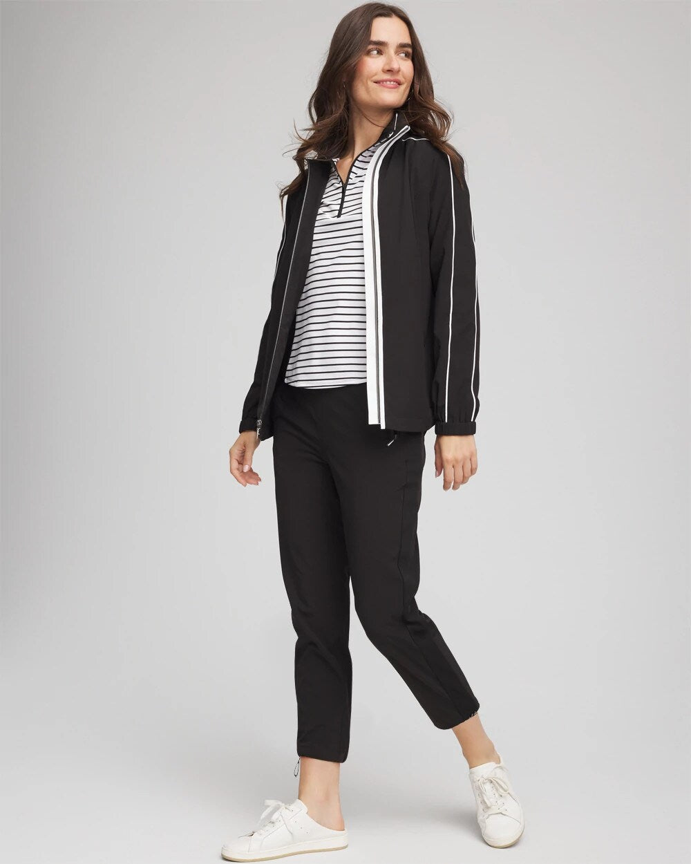 Chico's Women | Zenergy® UPF Contrast Jacket BLACK