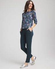 Chico's Women | Zenergy® Soft Brushed Scattered Top TEAL SHADOW