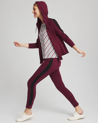 Chico's Women | Zenergy® Double-Knit Contrast Jacket DEEP CHIANTI