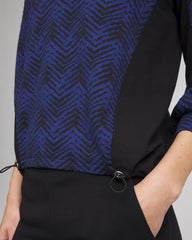 Chico's Women | Zenergy® Jacquard Bungee Top DARK HARBOR