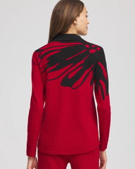 Chico's Women | Zenergy® Luxe Printed Pullover Top CARMINE RED