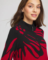Chico's Women | Zenergy® Luxe Printed Pullover Top CARMINE RED