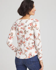 Chico's Women | Touch of Cool™ Long-Sleeved Cowlneck Tee ECRU