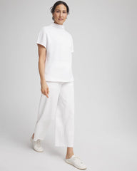 Chico's Women | Zenergy® Beach Slub Cropped Pants ALABASTER
