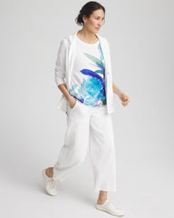Chico's Women | Zenergy® Floral Scoop Neck Tee RICH COBALT