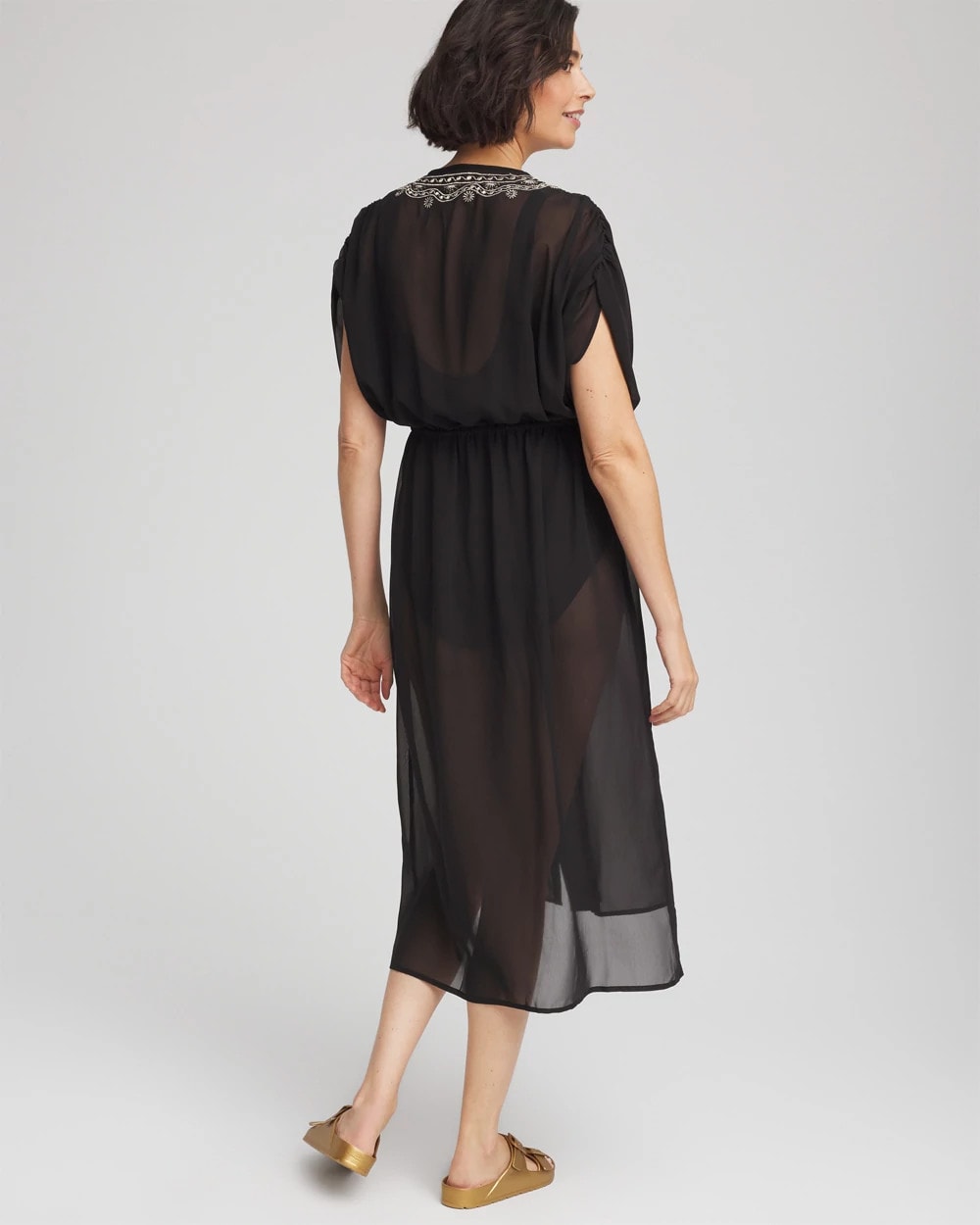 Miraclesuit® Beach Embroidered Long Kimono