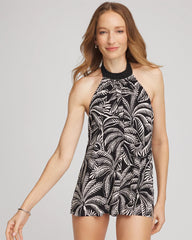 Chico's Women | Magicsuit® Hearts of Palm Swim Dress BLACK/MULTI