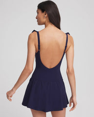 Chico's Women | Gottex Tutti Frutti Square Neck Swim Dress NAVY