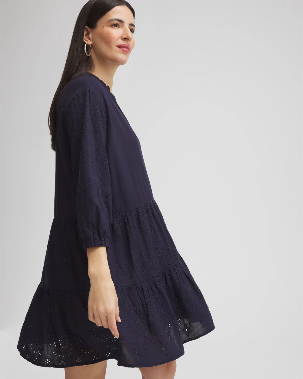 Embroidered Eyelet Coverup