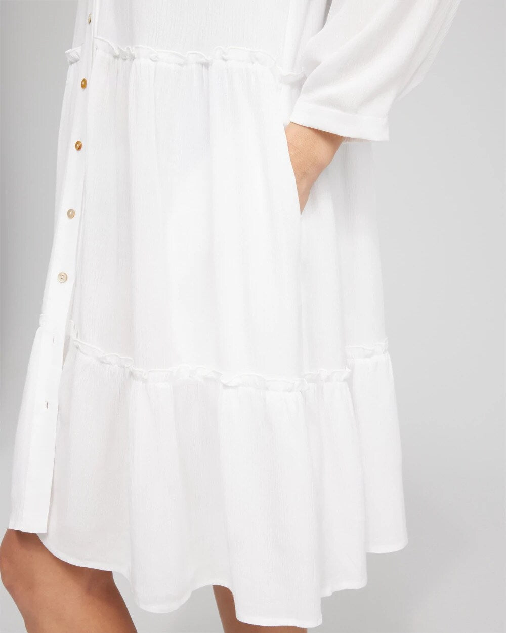 Button Front Swim Coverup
