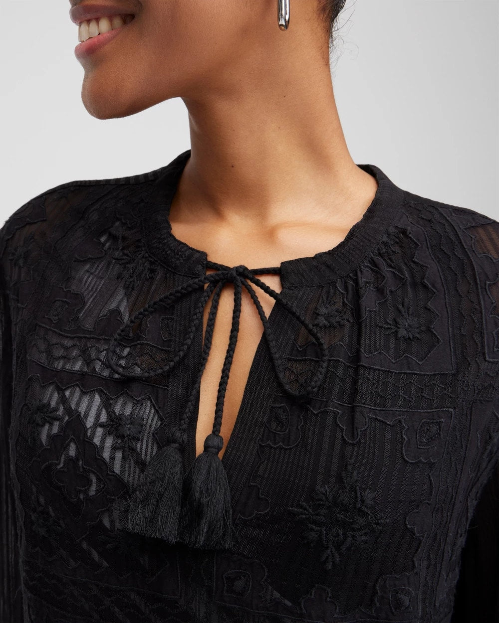 Embroidered Swim Dress Coverup