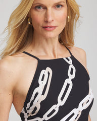 Gottex High Neck Halter Top Swimsuit