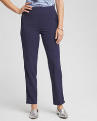 Chico's Women | Zenergy® UPF Rib Mix Ankle Pants PASSPORT BLUE
