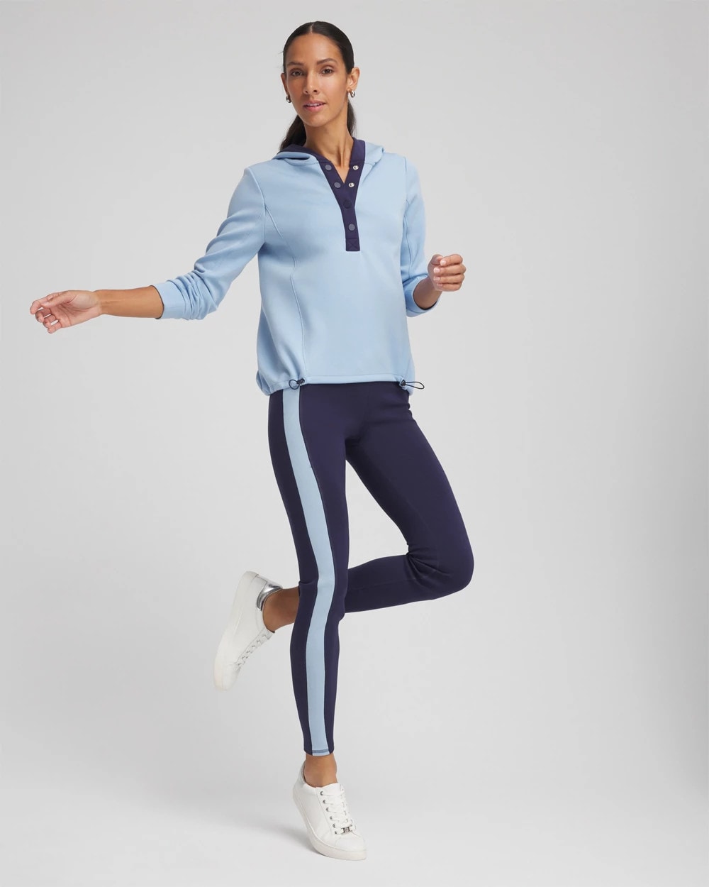 Chico's Women | Zenergy® Soft Topaz Contrast Leggings PASSPORT BLUE