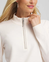 Chico's Women | Zenergy® Luxe Half-Zip Pullover Top ENGLISH CREAM