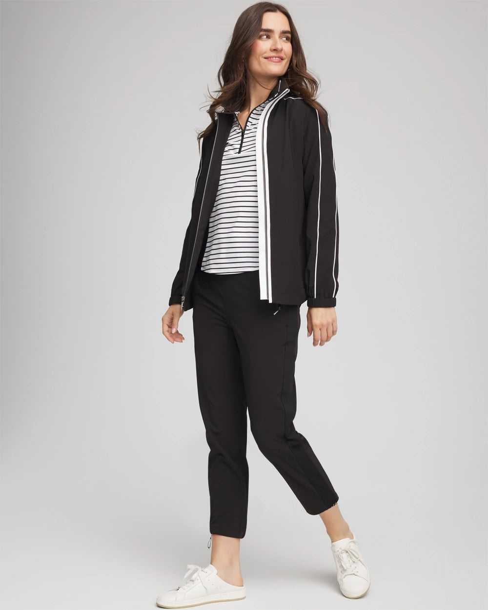 Chico's Women | Zenergy® UPF Contrast Jacket BLACK