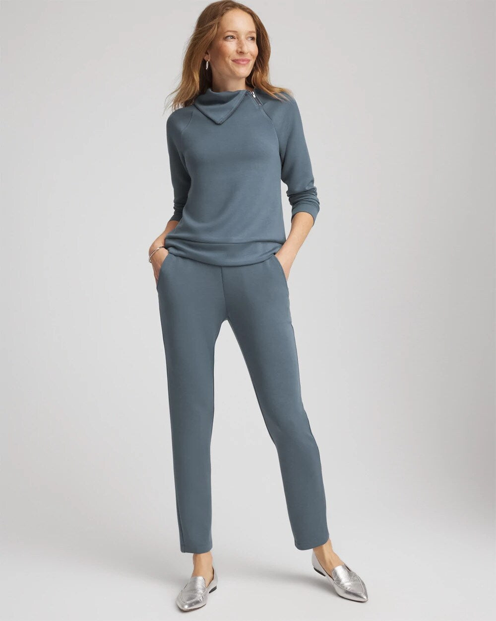 Chico's Women | Zenergy® Soft Ankle Pants STORMY WEATHER