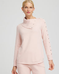 Chico's Women | Zenergy® Luxe Envelope Neck Sweater ROSE SMOKE