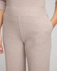 Chico's Women | Zenergy® Brushed Ribbed Pants LIGHT TAUPE HEATHER