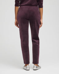 Chico's Women | Zenergy® Velour Tapered Ankle Pants NIGHT BLOOM