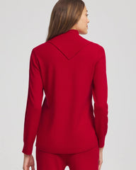 Chico's Women | Zenergy® Luxe Envelope Neck Sweater CARMINE RED