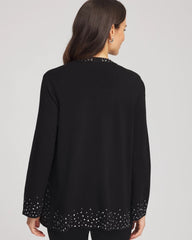 Chico's Women | Travelers™ Embellished Cardigan TRAVELERS BLACK