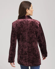 Chico's Women | Crushed Velvet Blazer NIGHT BLOOM
