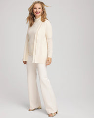 Chico's Women | Cashmere Pearl-Trim Cardigan CREAM