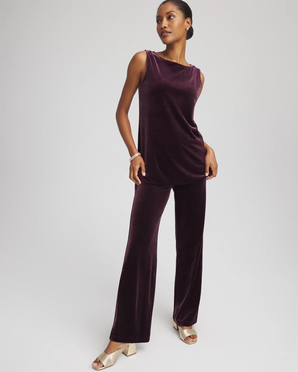 Travelers™ Velvet Side-Slit Tank