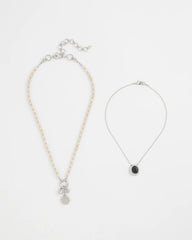 Chico's Women | Short Double Strand Pendant NEUTRAL