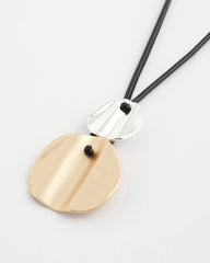 Chico's Women | Crinkle Mixed Metal Pendant MIXED METALS