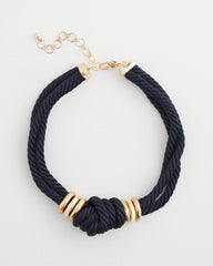 Chico's Women | Navy Knot Rope Necklace NAVY