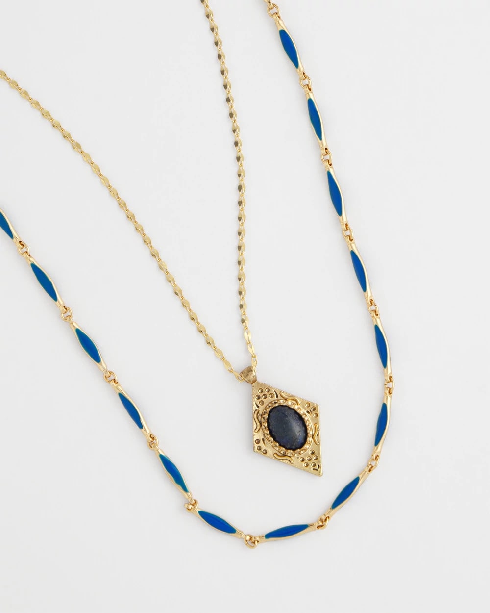 Chico's Women | Double-Strand Sodalite Pendant Necklace BLUE