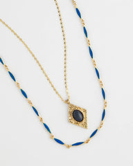 Chico's Women | Double-Strand Sodalite Pendant Necklace BLUE