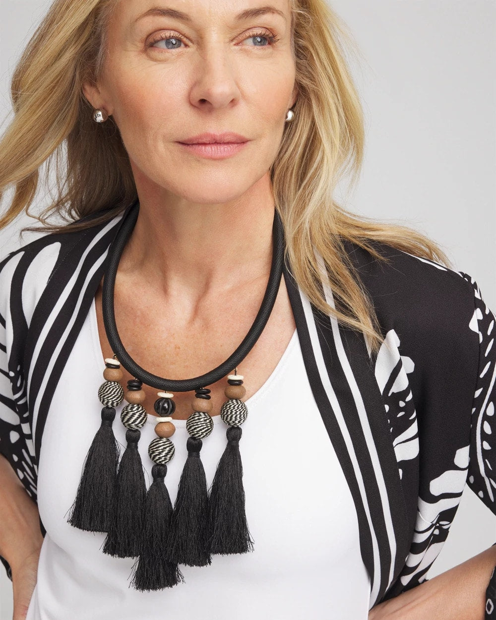 Chico's Women | Chico's Originals Tassel Statement Necklace NEUTRAL