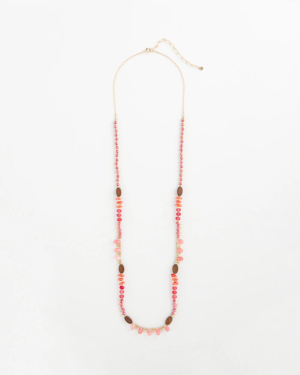 Chico's Women | Beaded Single Strand Necklace WARM MULTI
