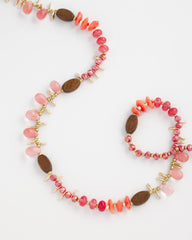 Chico's Women | Beaded Single Strand Necklace WARM MULTI