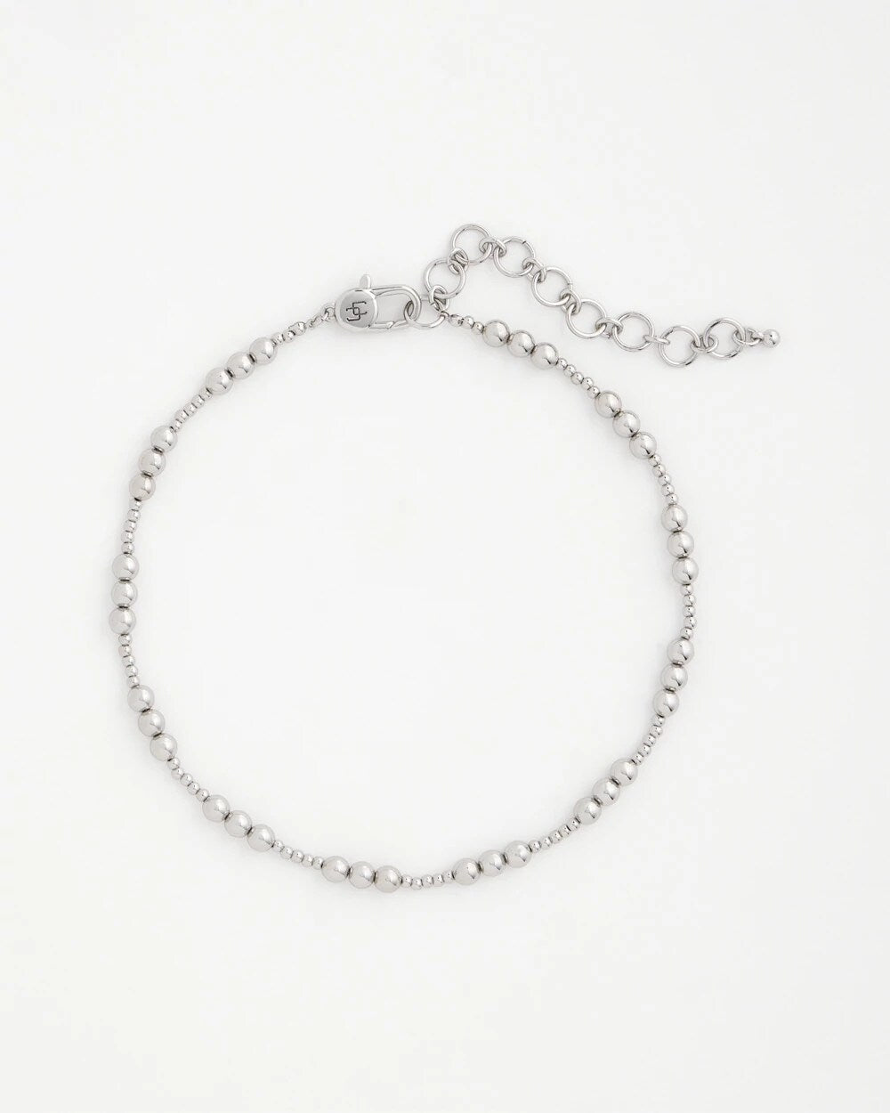 Chico's Women | Silvertone Beaded Necklace SILVER